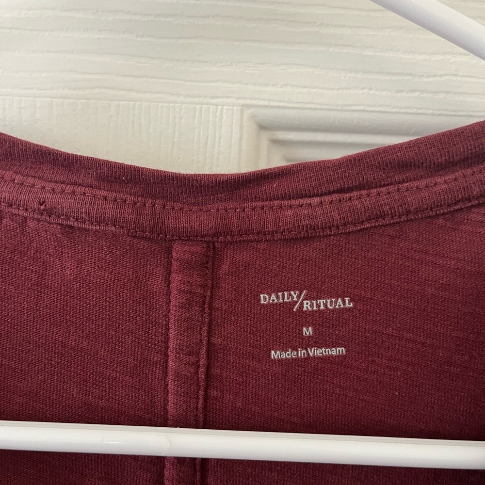 Daily Ritual Burgundy Mini Dress - Picture 4 of 4